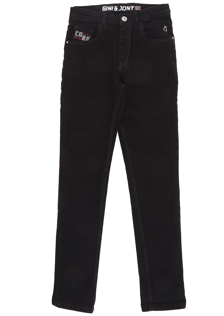 

Gini Jony Baby boy Cotton Solid Jeans - Black