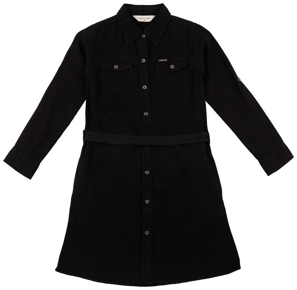 

Gini Jony Baby girl Cotton Solid Princess frock - Black