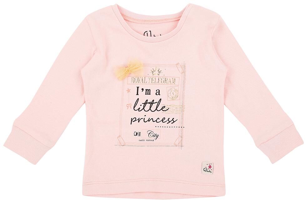 

Gini Jony Cotton Solid T shirt for Baby Girl - Pink