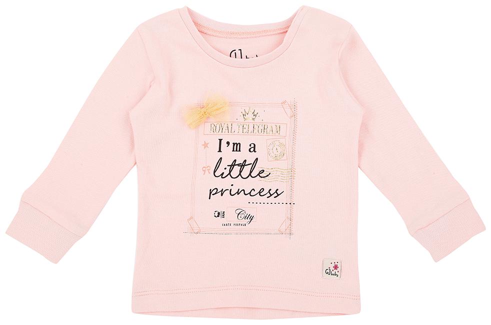 

Gini Jony Cotton Solid T shirt for Baby Girl - Pink