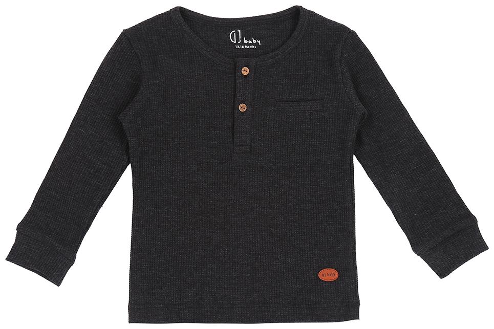 

Gini Jony Cotton Solid T shirt for Baby Boy - Black