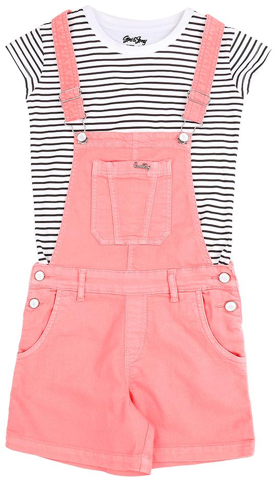 

Gini Jony Baby Girl Pink Dungaree