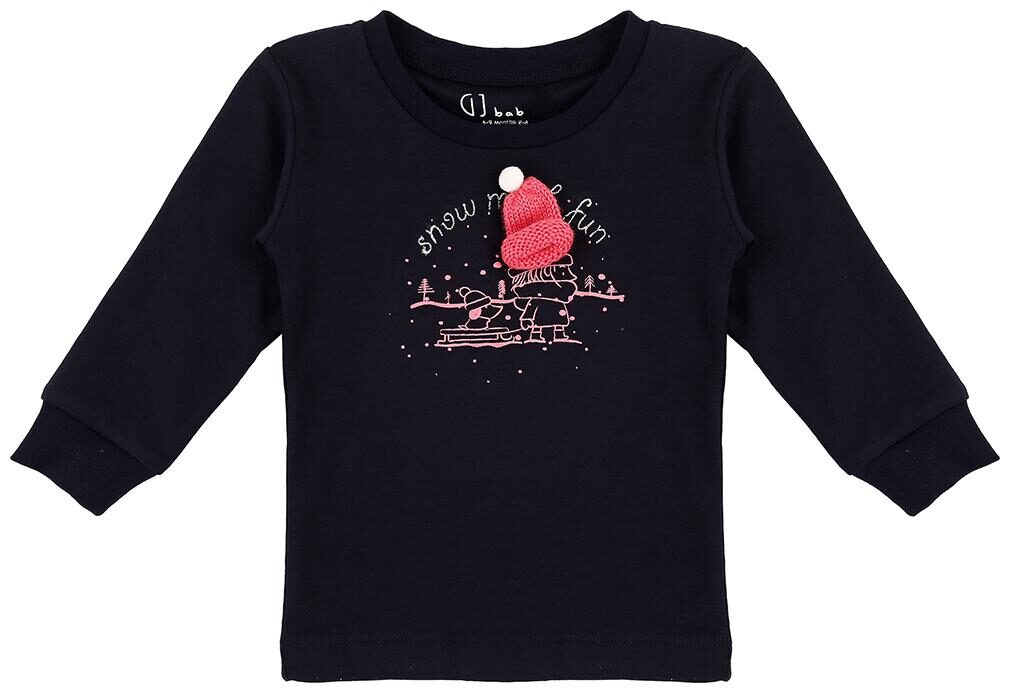 

Gini Jony Cotton Solid T shirt for Baby Girl - Blue