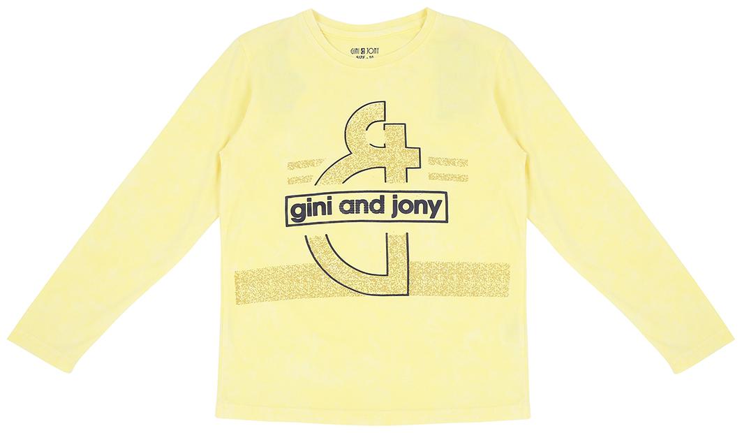 

Gini Jony Cotton Self design T shirt for Baby Boy - Yellow
