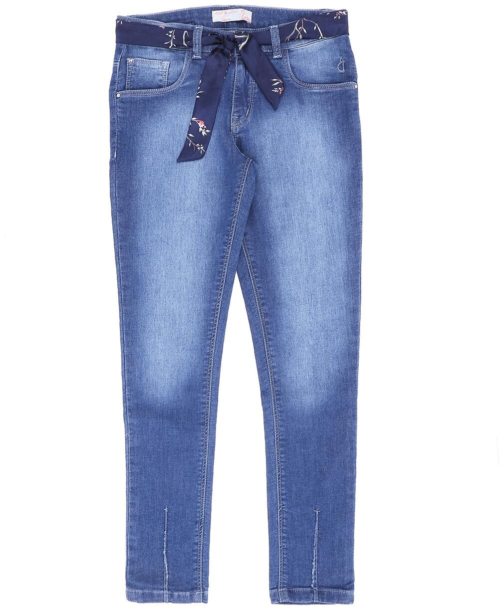 

Gini Jony Baby girl Cotton Solid Jeans - Blue