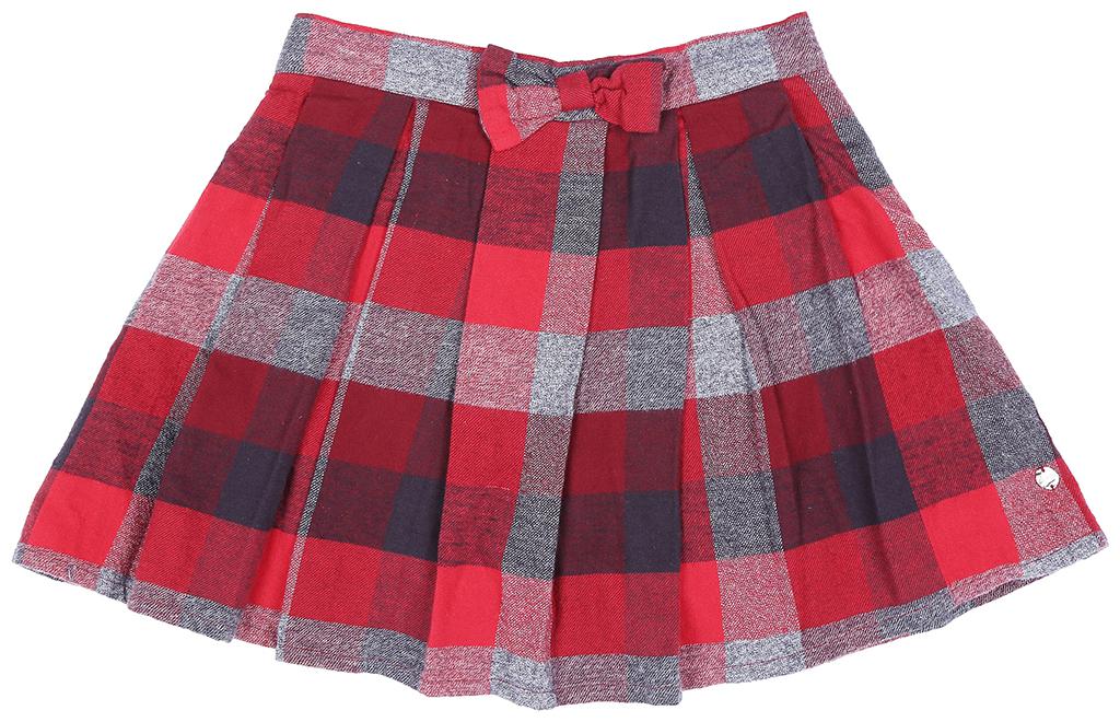 

Gini Jony Baby girl Cotton Solid Skirt - Red