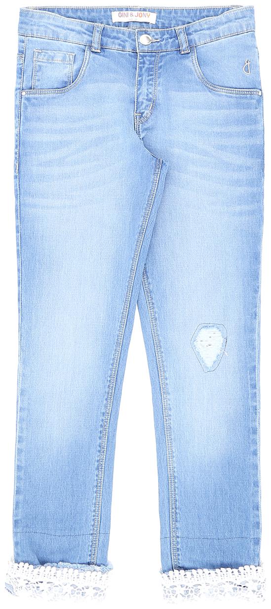 

Gini Jony Baby girl Cotton Solid Jeans - Blue