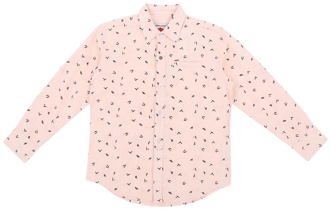 

Gini Jony Cotton Printed Shirt for Baby Boy - Pink