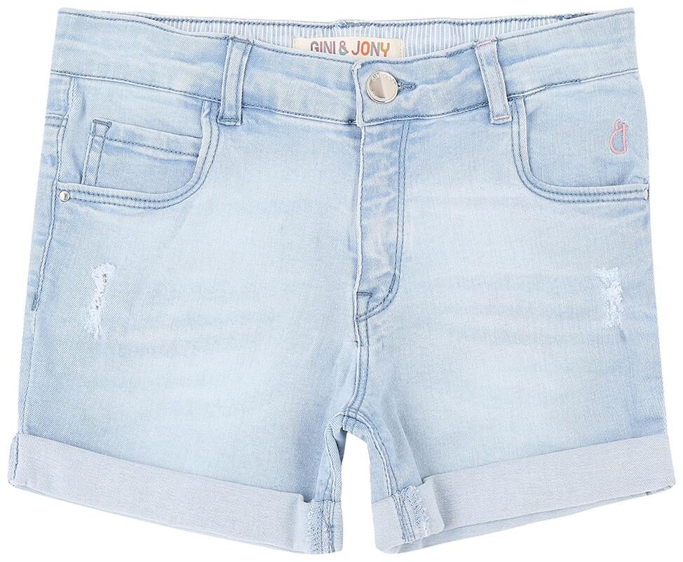 

Gini Jony Baby girl Cotton Solid Shorts - Blue