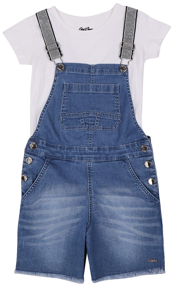 

Gini Jony Baby Girl Blue Dungaree