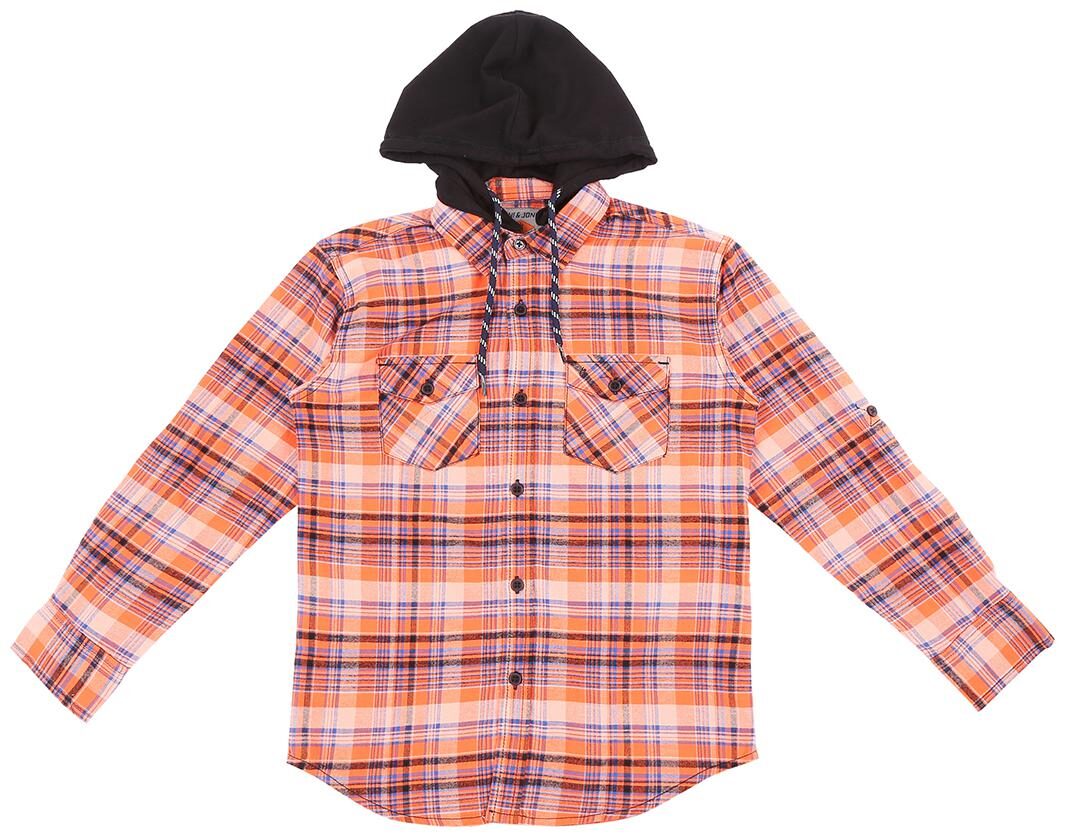 

Gini Jony Cotton Checked Shirt for Baby Boy - Orange