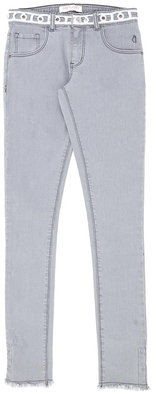 

Gini Jony Baby girl Cotton Solid Jeans - Grey