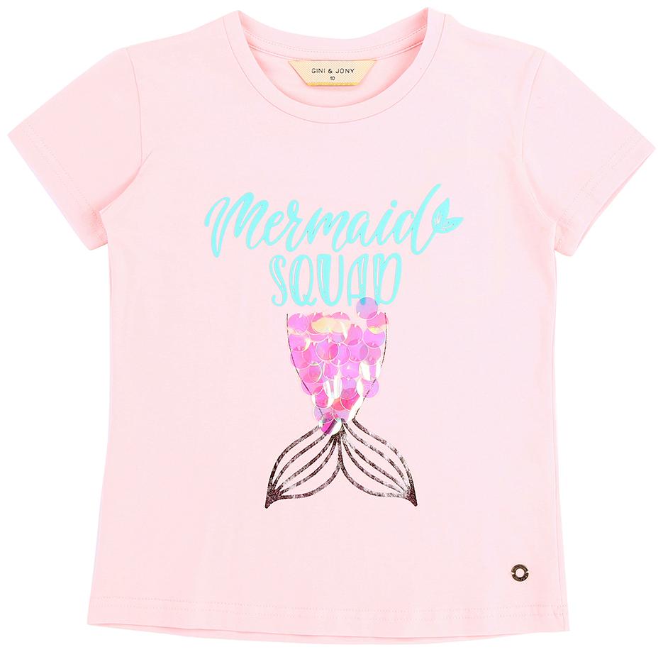 

Gini Jony Cotton Printed T shirt for Baby Girl - Purple
