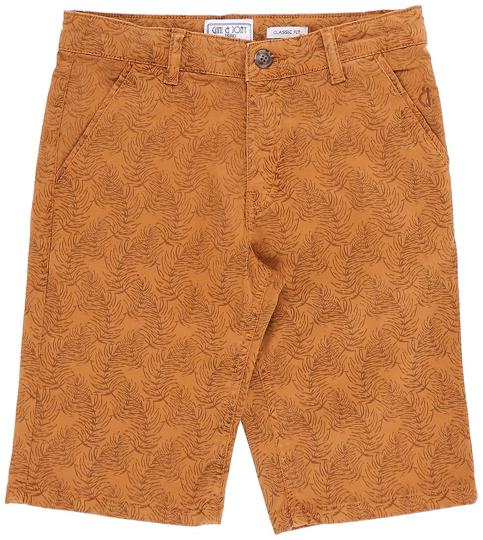 

Gini Jony Baby boy Cotton Printed Shorts - Brown