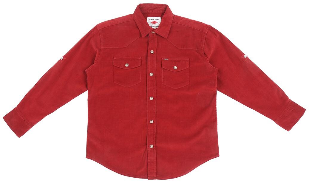 

Gini Jony Cotton Solid Shirt for Baby Boy - Red