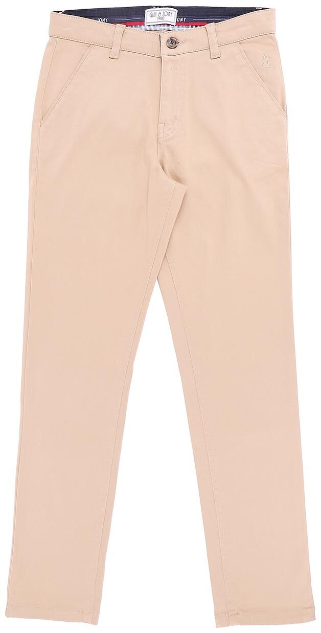 

Gini Jony Baby boy Cotton Solid Trousers - Beige