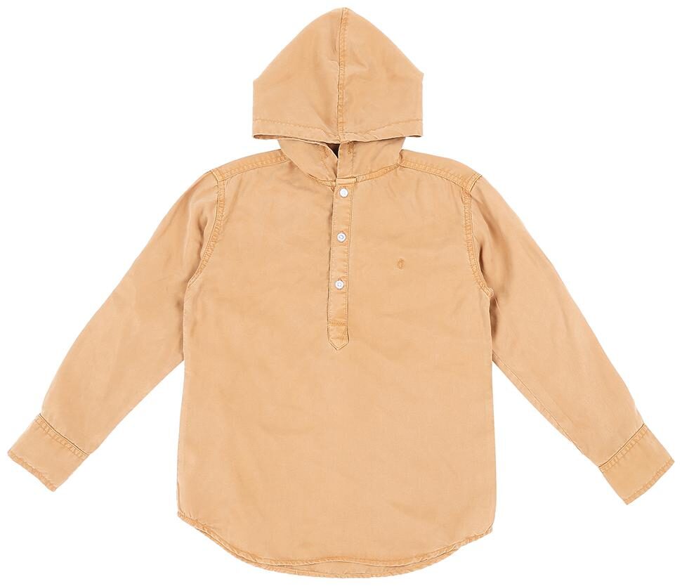 

Gini Jony Denim Solid Shirt for Baby Boy - Blue