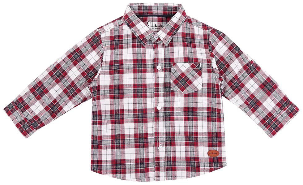 

Gini Jony Cotton Checked Shirt for Baby Boy - Red