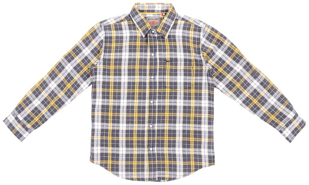 

Gini Jony Cotton Checked Shirt for Baby Boy - Yellow