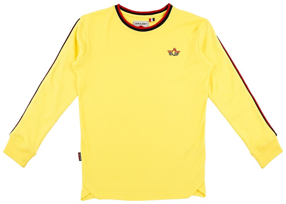 

Gini Jony Cotton Solid T shirt for Baby Boy - Yellow