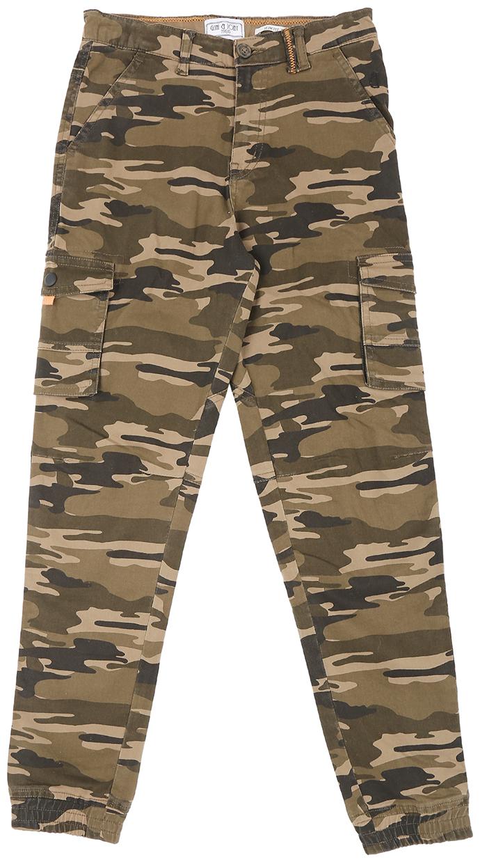 

Gini Jony Baby boy Cotton Printed Trousers - Green