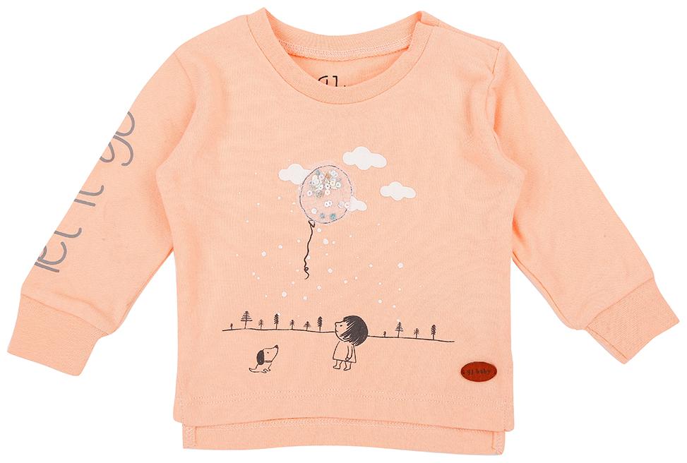 

Gini Jony Cotton Solid T shirt for Baby Girl - Pink