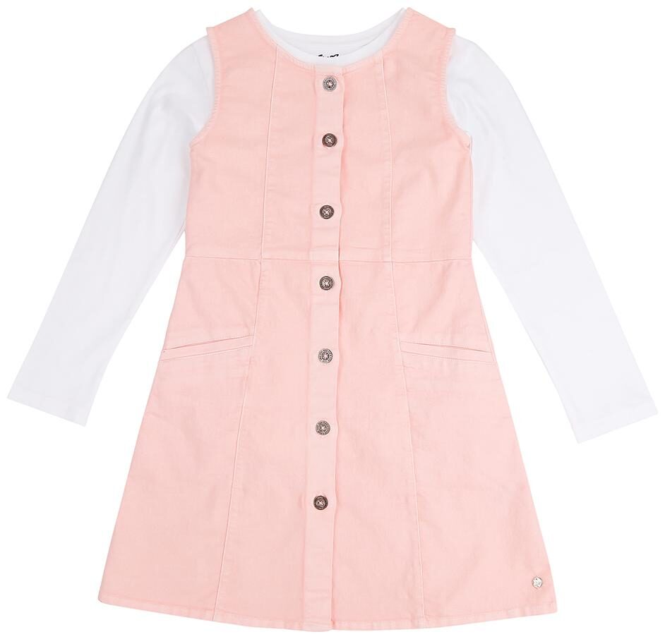 

Gini Jony Baby girl Cotton Solid Princess frock - Pink