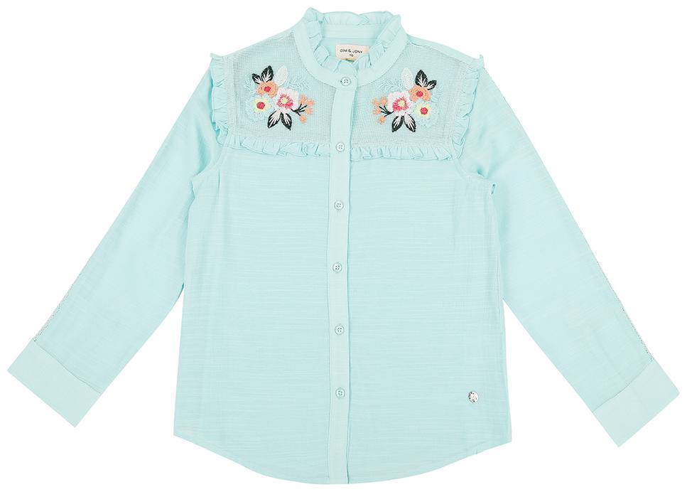 

Gini Jony Polyester Solid T shirt for Baby Girl - Green