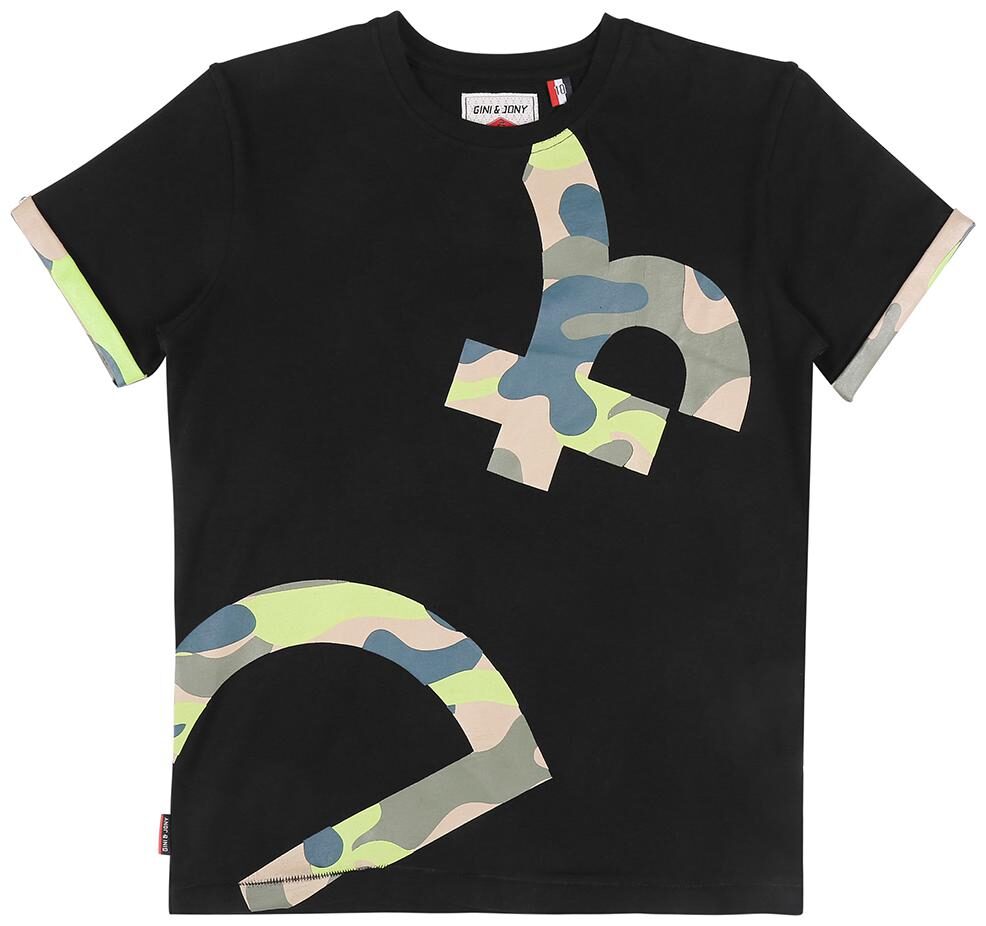 

Gini Jony Boys Black T-Shirt