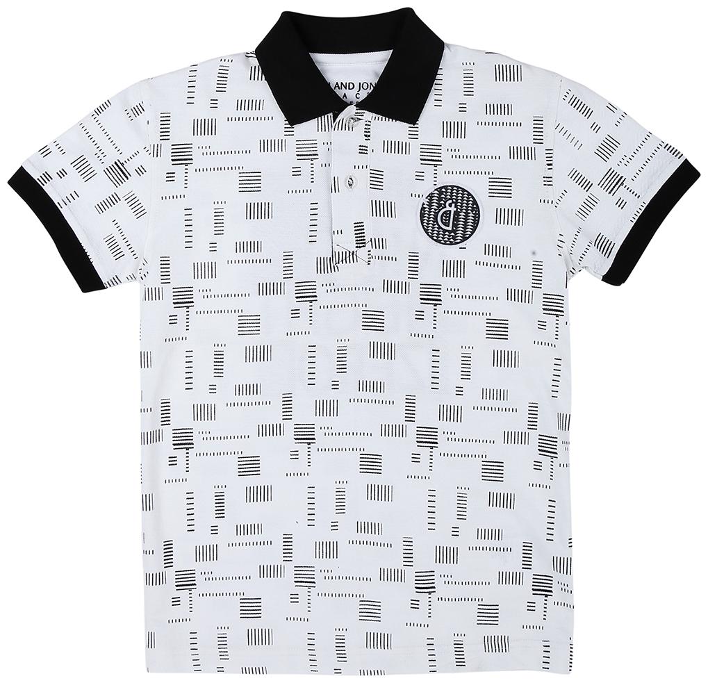 

Gini Jony Boy Cotton Printed T-shirt - White