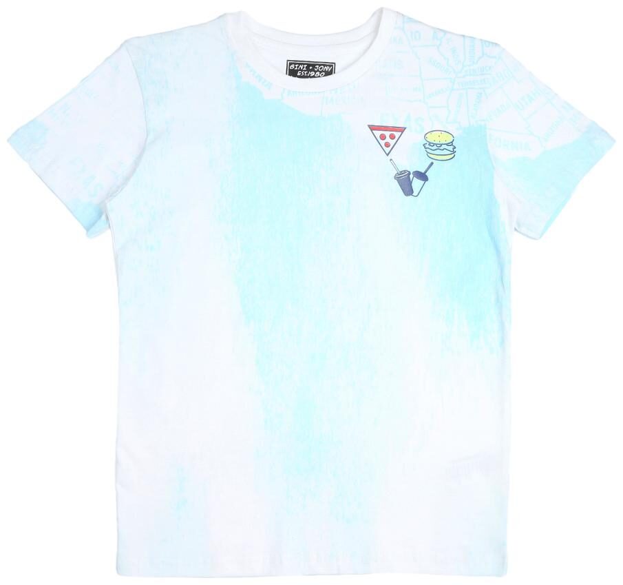 

Gini Jony Boy Cotton blend Printed T-shirt - White