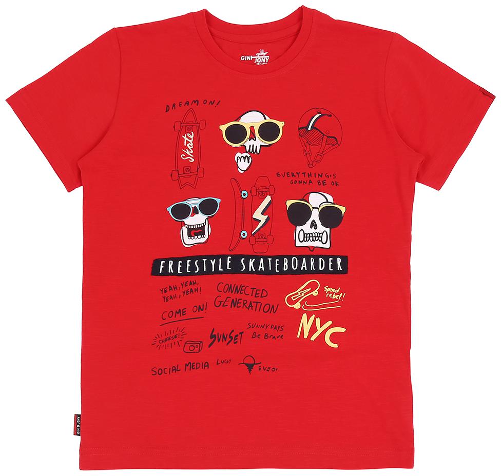 

Gini Jony Boys Red T-Shirt