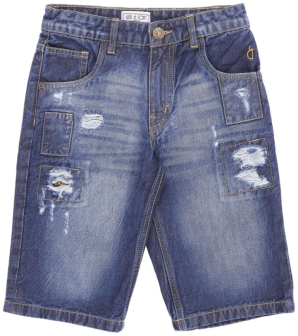 

Gini Jony Boy Solid Shorts - Blue