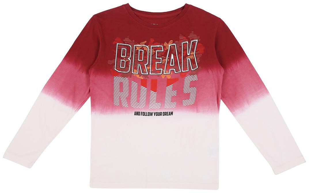 

Gini Jony Boy Cotton blend Printed T-shirt - Red