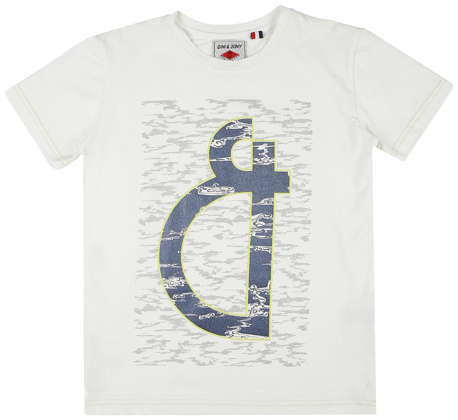 

Gini Jony Boy Cotton Solid T-shirt - White