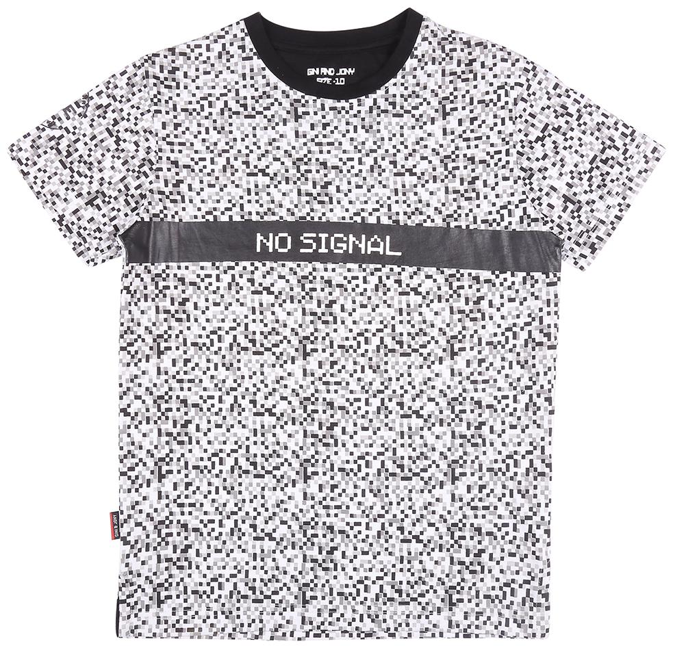 

Gini Jony Boy Cotton blend Printed T-shirt - White