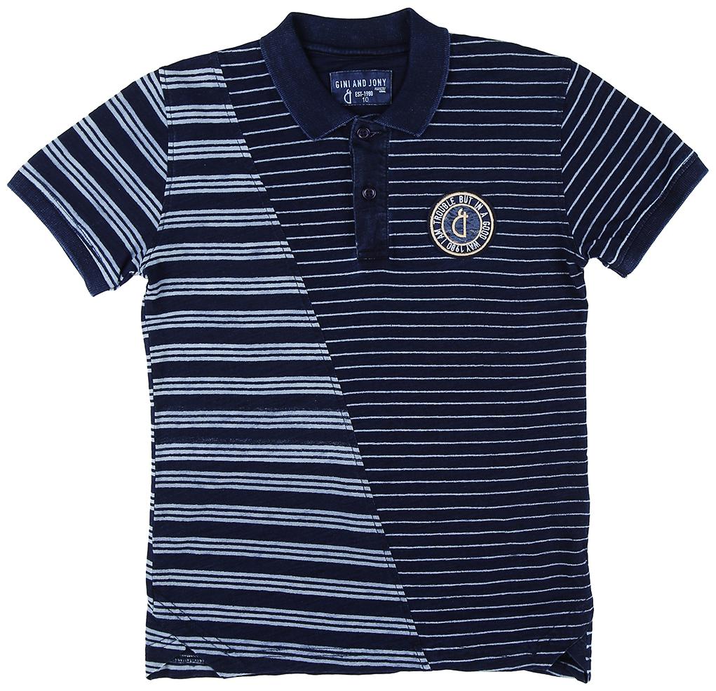 

Gini Jony Boy Cotton Printed T-shirt - Blue
