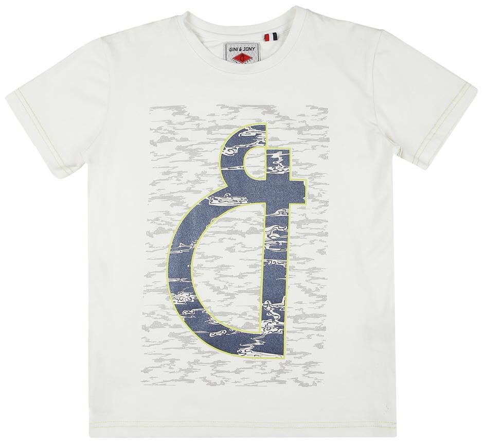 

Gini Jony Boy Cotton Solid T-shirt - White