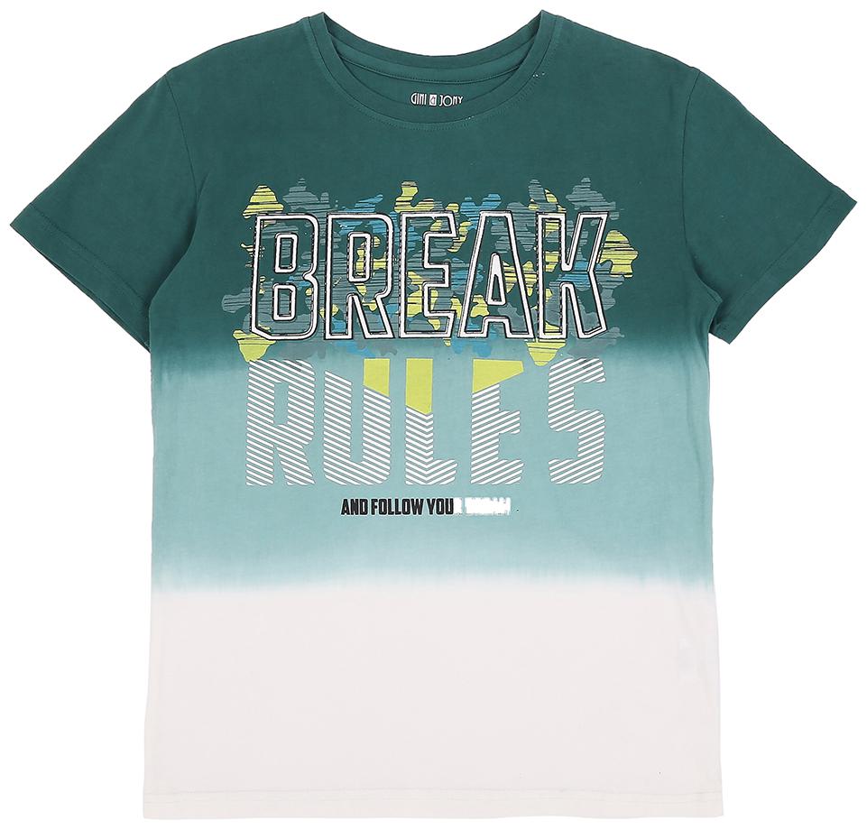 

Gini Jony Boys Green T-Shirt