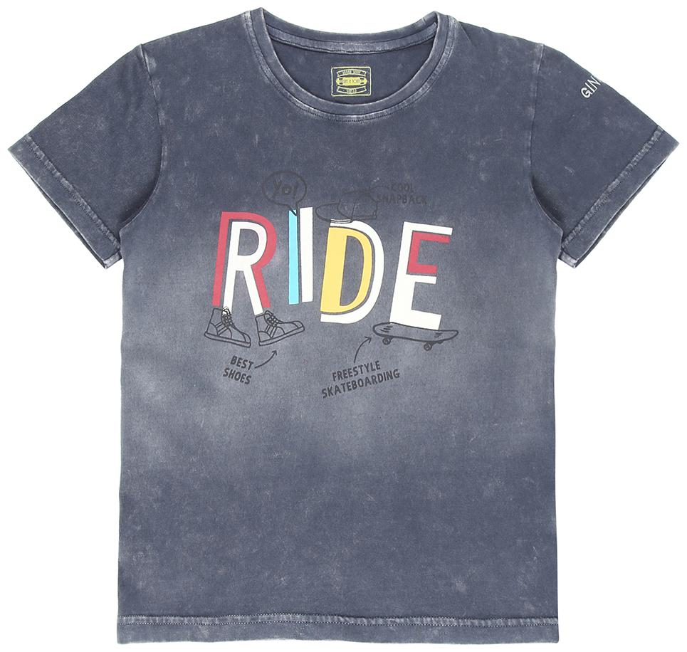 

Gini Jony Boy Cotton Solid T-shirt - Grey
