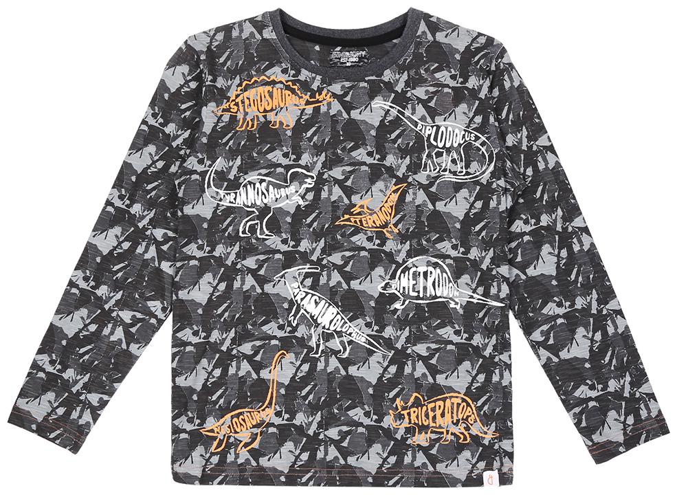 

Gini Jony Boy Cotton blend Printed T-shirt - Grey