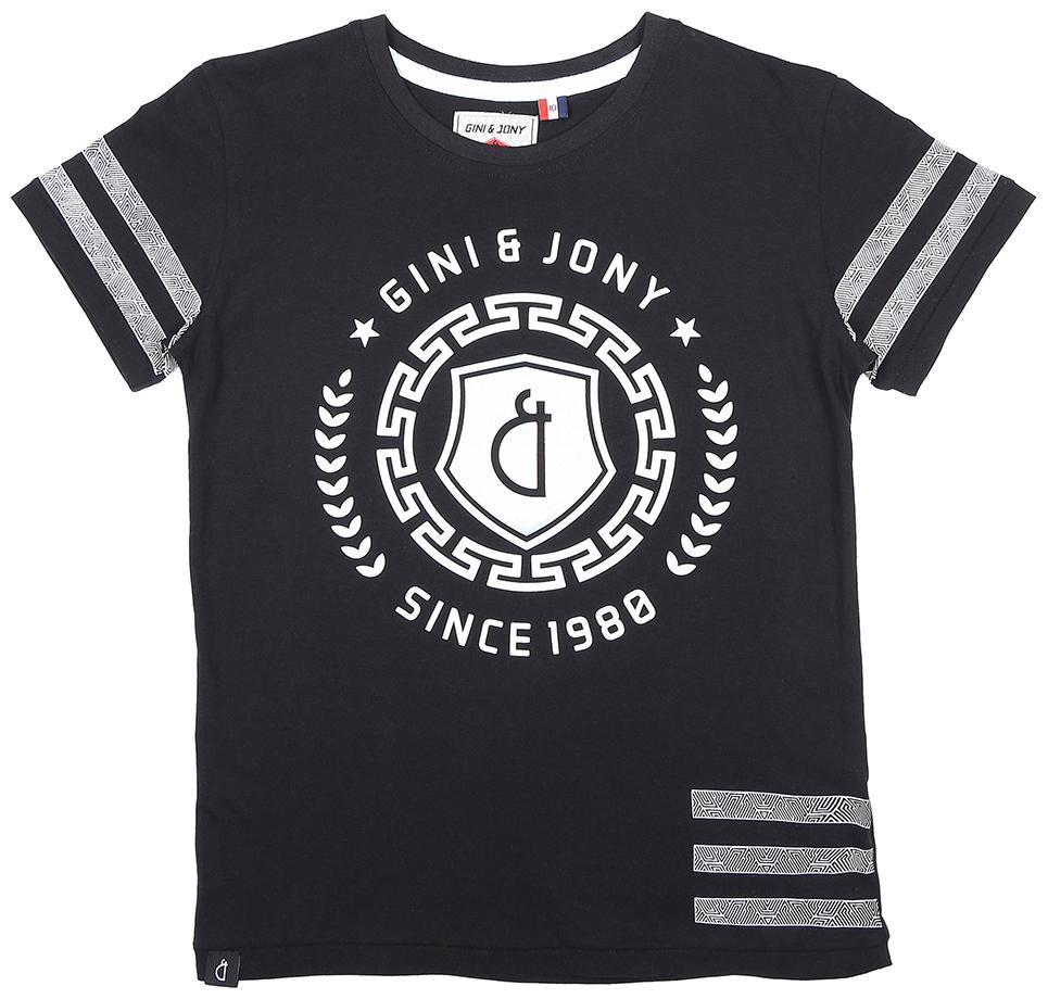 

Gini Jony Boy Cotton Printed T-shirt - Black