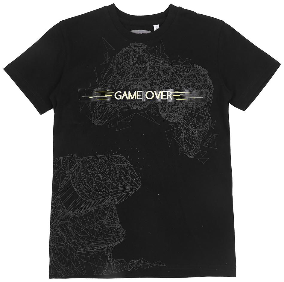 

Gini Jony Boy Cotton blend Printed T-shirt - Black