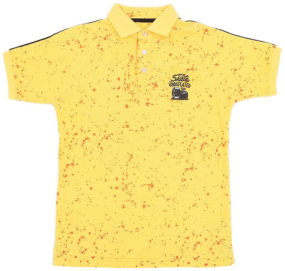 

Gini Jony Boy Cotton blend Printed T-shirt - Yellow