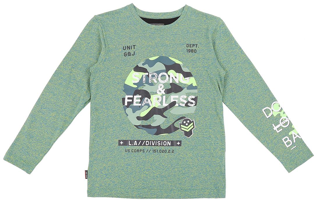 

Gini Jony Boy Cotton blend Printed T-shirt - Green