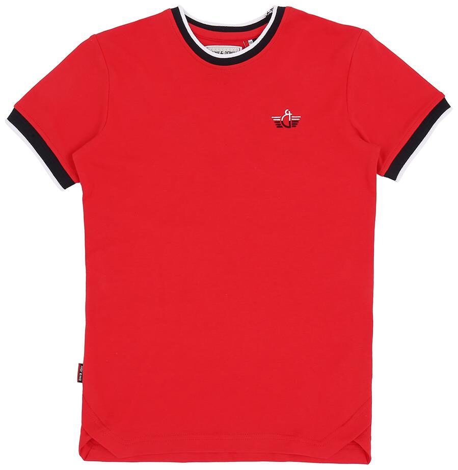 

Gini Jony Boy Cotton Solid T-shirt - Red