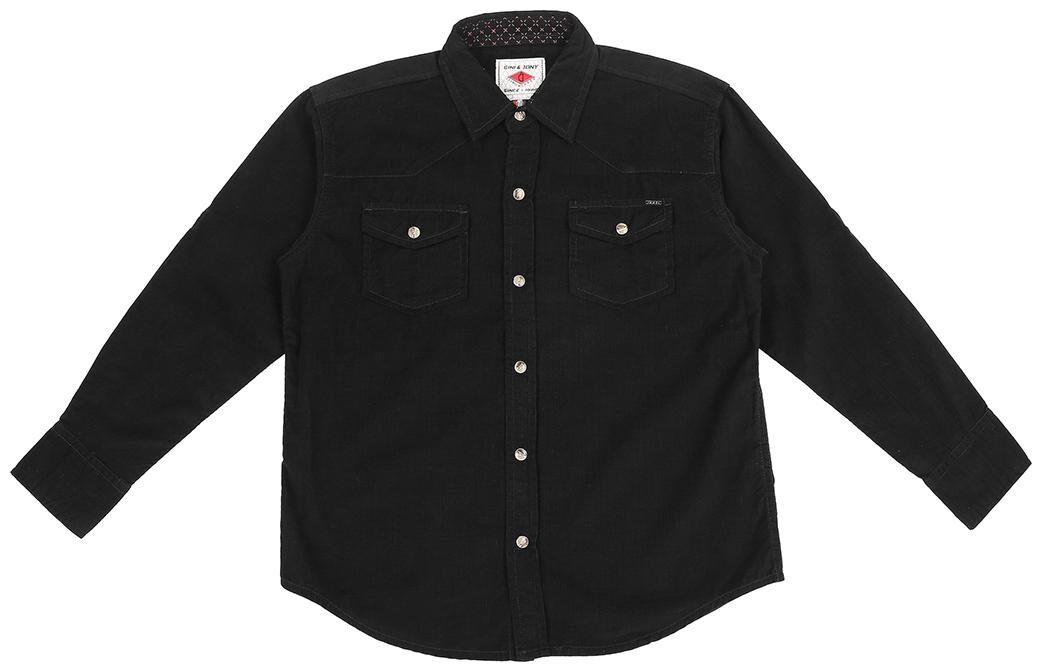 

Gini Jony Boy Cotton Solid Shirt Black