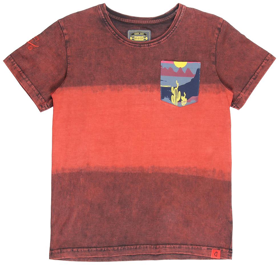 

Gini Jony Boy Cotton Solid T-shirt - Red