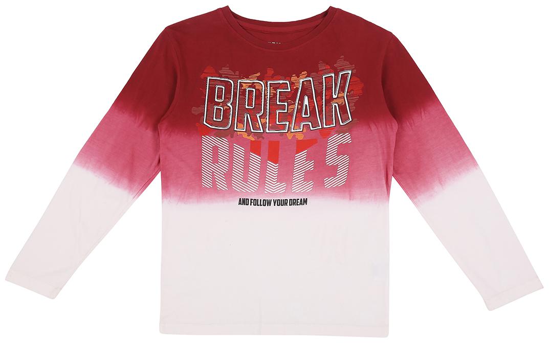 

Gini Jony Boy Cotton blend Printed T-shirt - Red