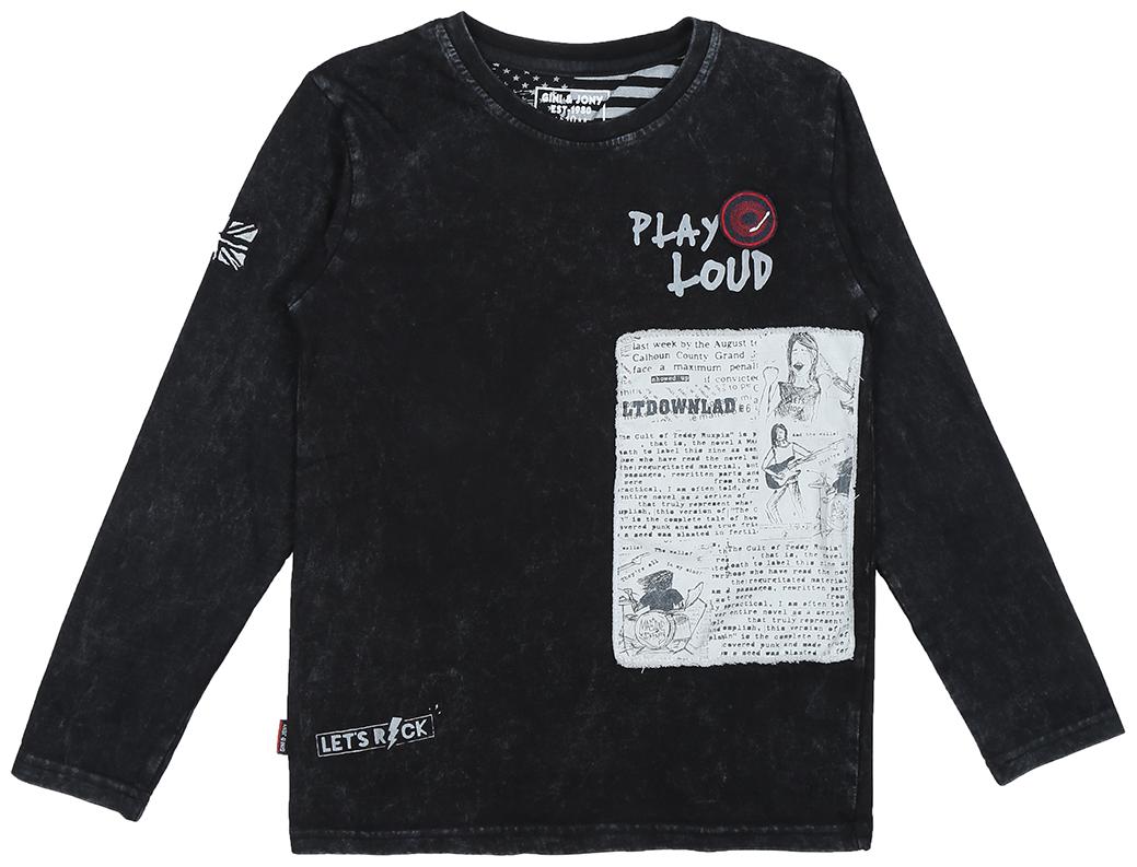 

Gini Jony Boy Cotton blend Printed T-shirt - Black